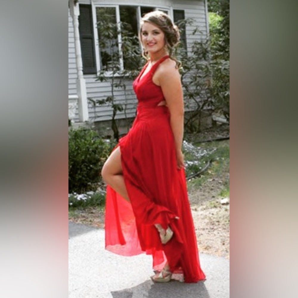 Prom Dress size 6 red